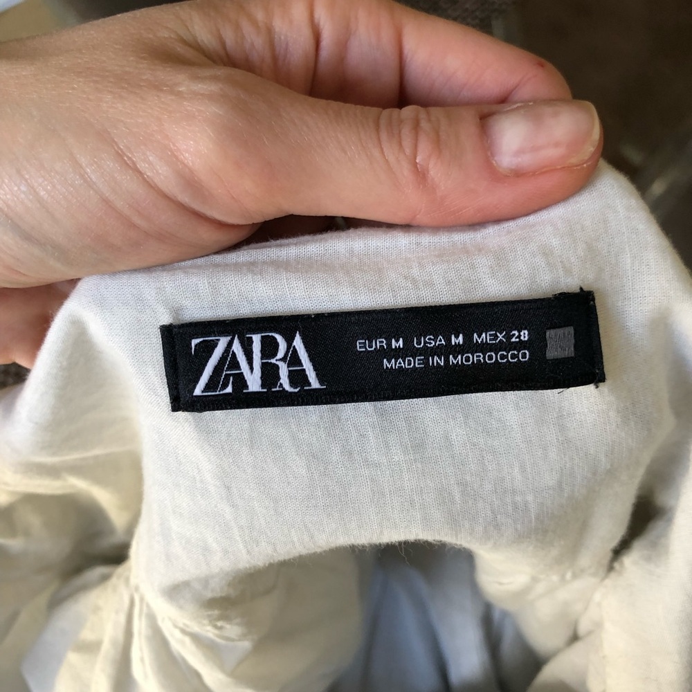 Zara Multicolor Ruffled Mini Button-Down Sundress… - image 5